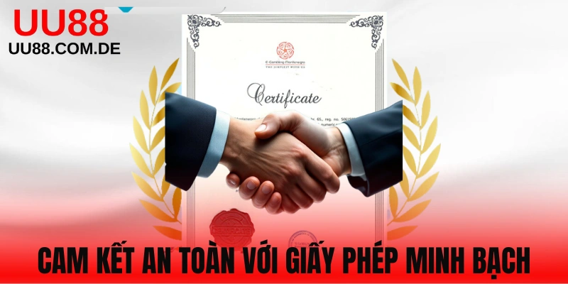 Chứng chỉ cam kết an toàn tối đa cho hội viên